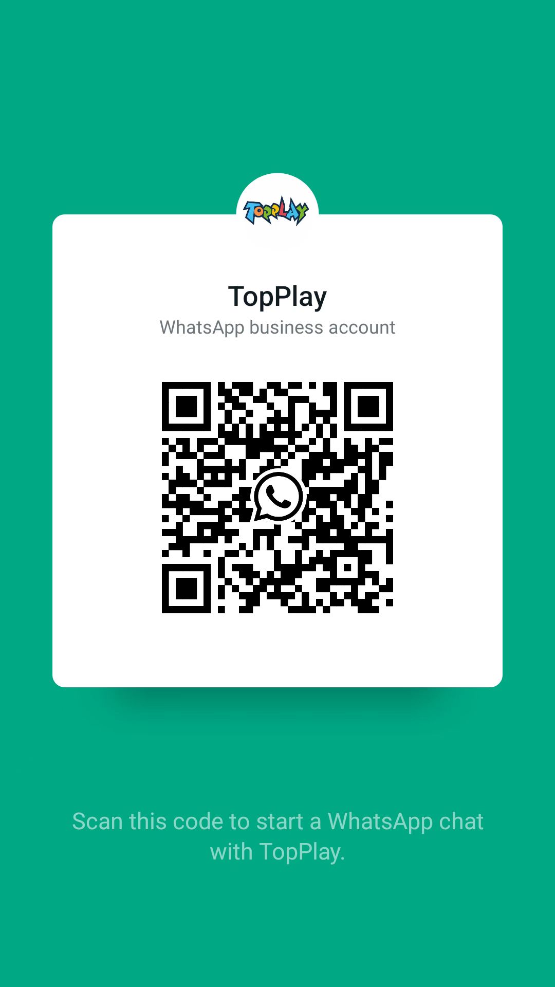 TOPPLAY WhatsApp QR code